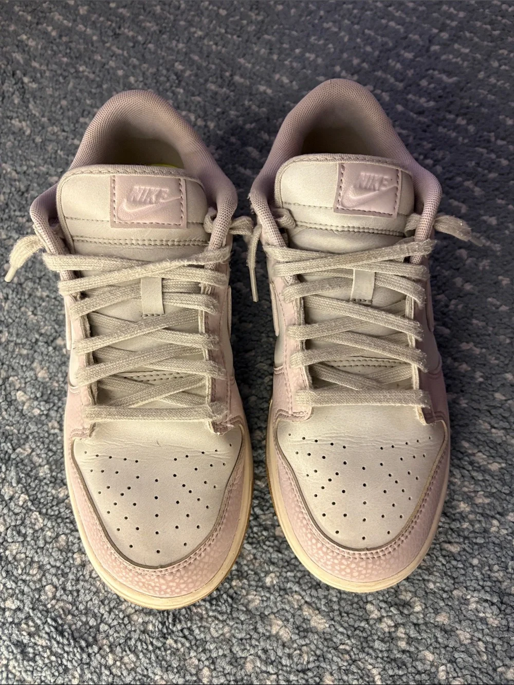 Nike Women’s Low-Top Sneakers in Light Pink and Cream